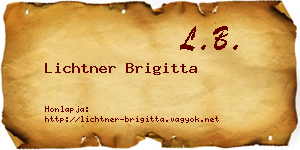 Lichtner Brigitta névjegykártya